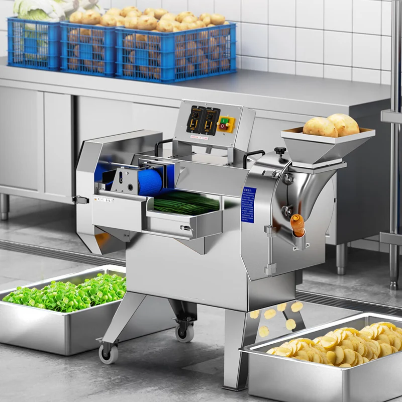 Multifunctional Vegetable Cutter Slicer Chopper Machine Fruit Leaf Vegetable Cutting Cabbage Celery Cucumber Cutter Machine