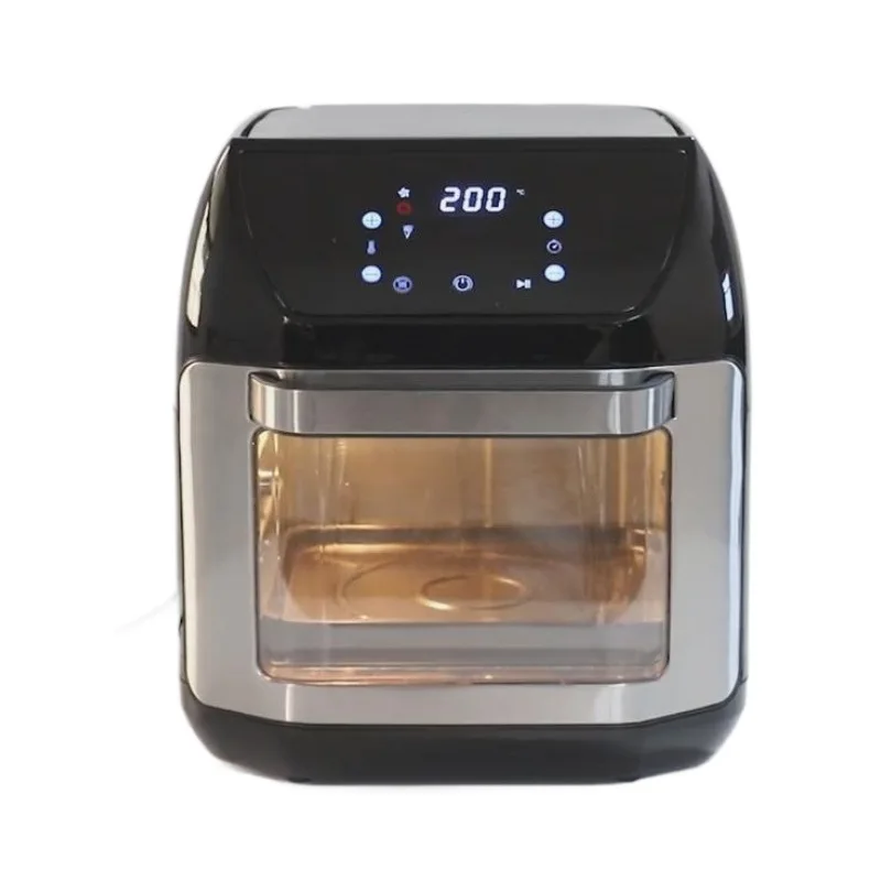 

Новая воздушная духовка из нержавеющей стали, 12-литровая бытовая фритюрница большой емкости, визуальная многофункциональная электрическая духовка, внешняя торговля