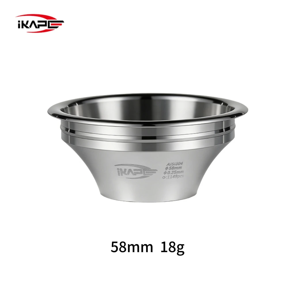 IKAPE 54mm/58mm Espresso-Filterkorb mit variablem Durchmesser, hochpräzise Extraktion für bodenlosen Siebträger, Kaffeezubehör