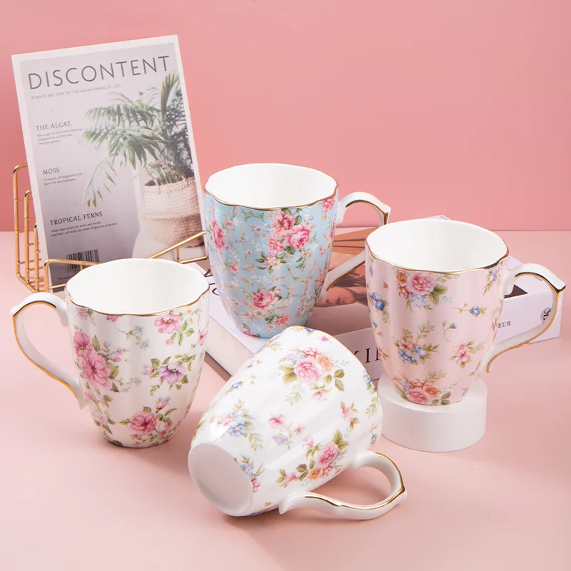 

Creative Bone China Cerc Coffee Milk Cup Office Drinking Cup Busin Advertising Gifts for Office Use without Lid
