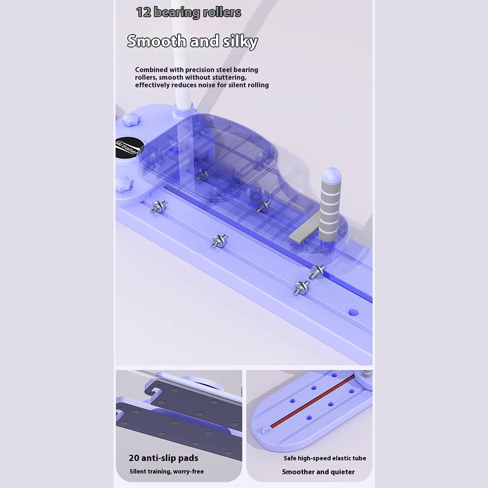 

Складной лыжный тренажер, многофункциональный имитация лыжного тренажера, усилитель таза и бедер для мужчин и женщин, оборудование для тренировок всего тела
