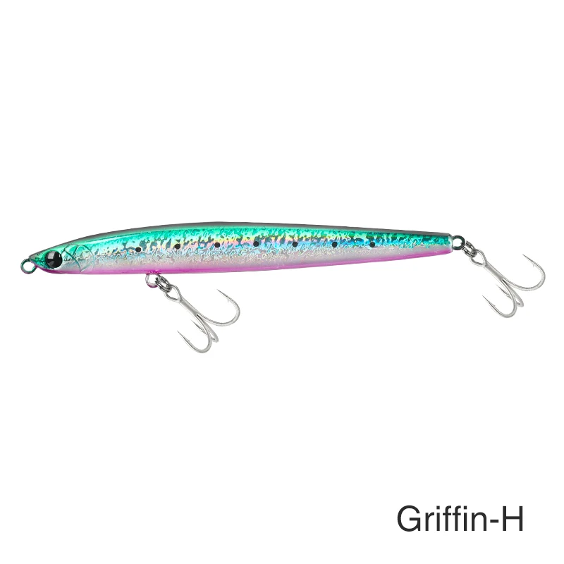 TSURINOYA Zinkend Pencil GRIFFIN 115S Lange Werp Max 80m Slank Tungsten Systeem 115mm 20g Zoutwater Vis Aas Hard Bait Model