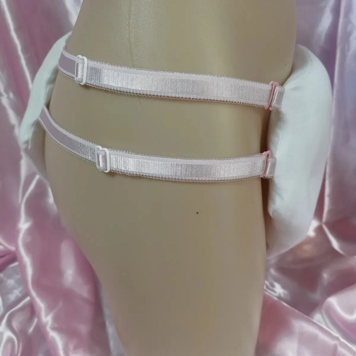 Man Handmake 100% Cotton Soft T-Brief Cotton Blended Puffy Bigger Size ABDL Panty Water-Absorb With Holes