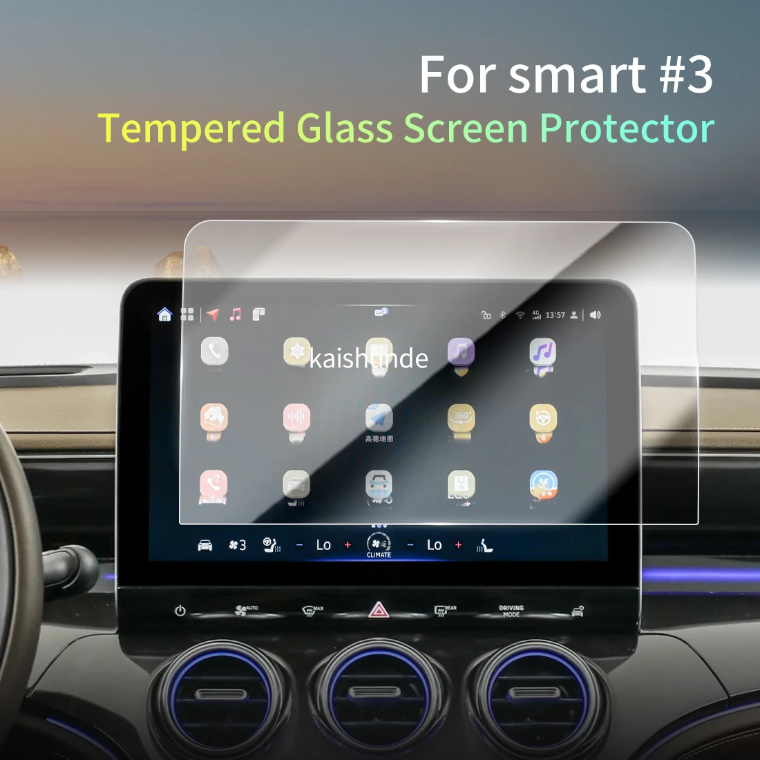 

Car Stickers Meters Protector For 26 smart #3 Tempered Glass Protective Film Display Navigation Vehicle