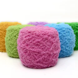 Coral Velvet Towel Wire Ball Thick Knitting Yarn Ball Baby Sweater Cap Scarf Thread Crochet Diy Handmade Woven Material Kit