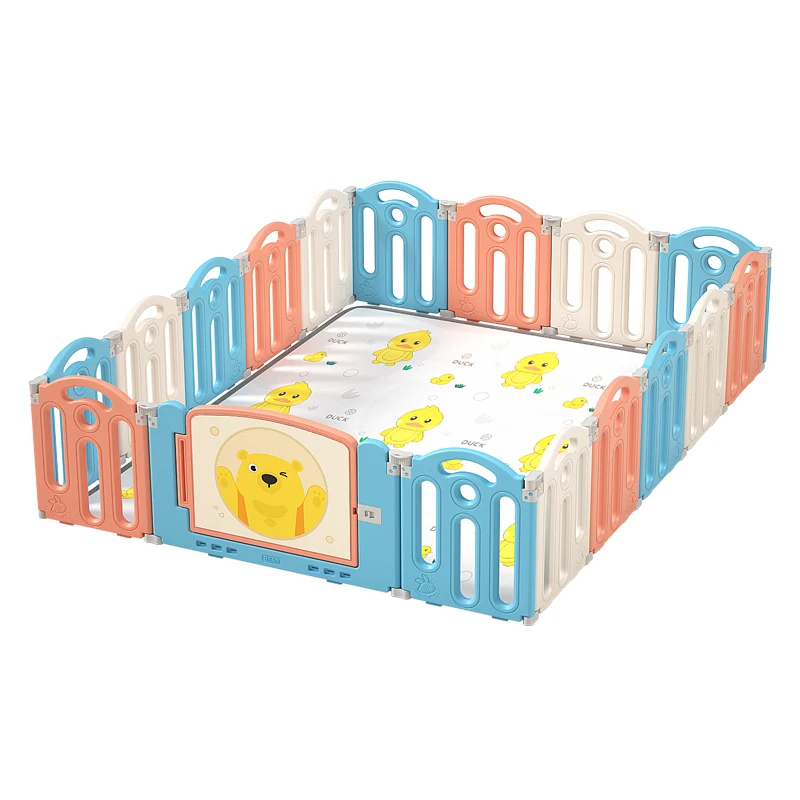 

cheap price environmentally friendly plastic indoor kids Playground Fence playpen for babies and toddlers