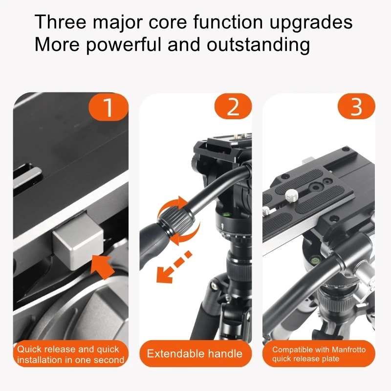 

DSLR Camera Mirrorless MVH-10 Professional Metal Hydraulic Gimbal Smooth Photography and Videography