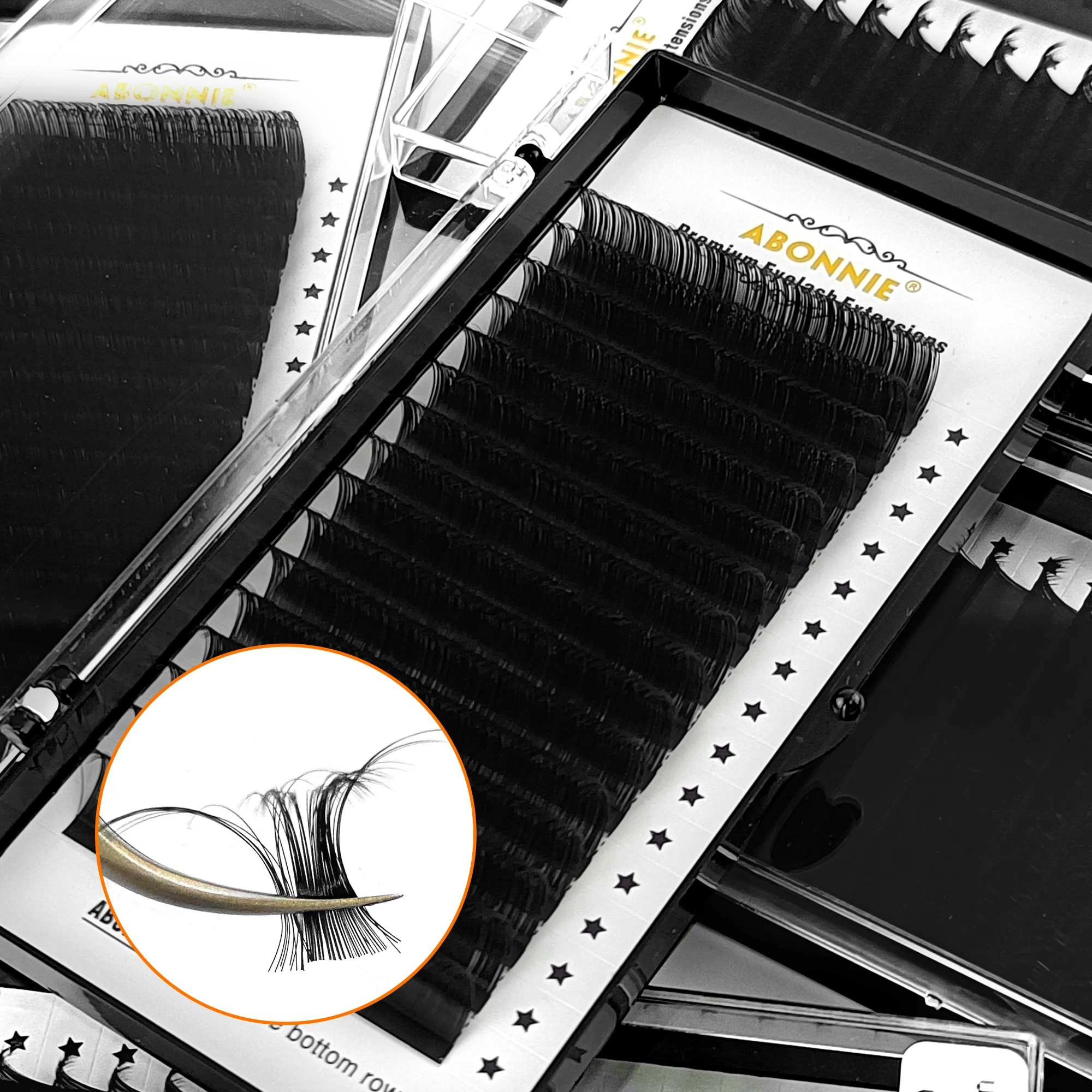 

ABONNIE Classic Individual Eyelashes Extensions Soft Natural PBT Eyelash Extension Wholesale Personal False Eyelashes