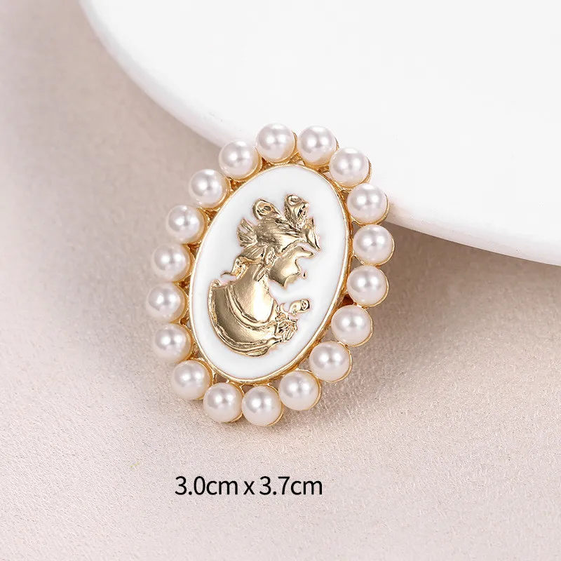 女性のためのビクトリア朝のスタイルの真珠迷彩ブローチピン、ヴ - Women'S Victorian Era Accessories のレビューと価格