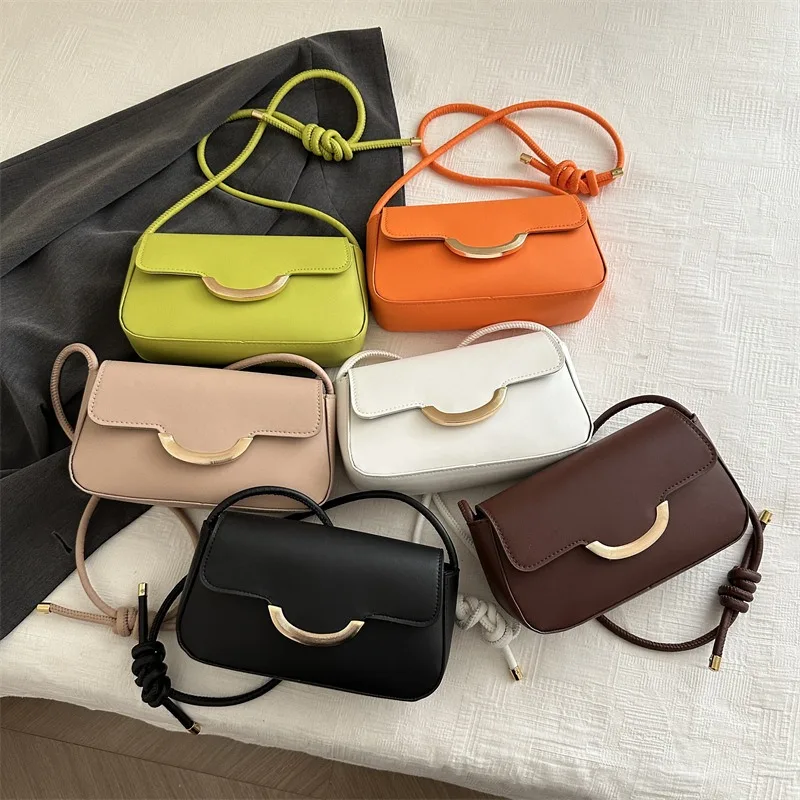

Minimalist Stylish Solid Color Small Bag for Women 2025 Spring New Versatile Ins Crossbody Bag Textured Small Square Bag