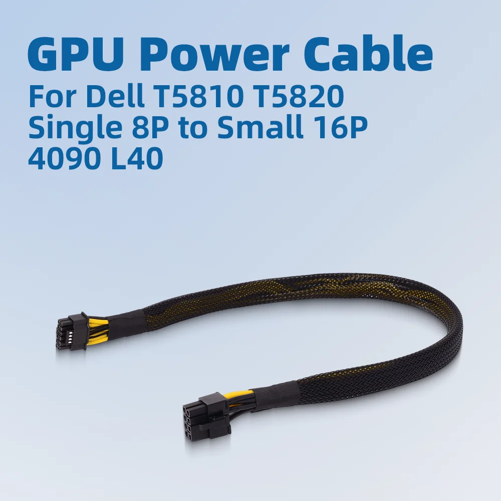 

8PIN to Small 16Pin GPU Graphic Card Power Cable for Dell T3600/T5810/T5820/T5600/T5610/T7600/T7610/T7810/T7920/T7820/T7910