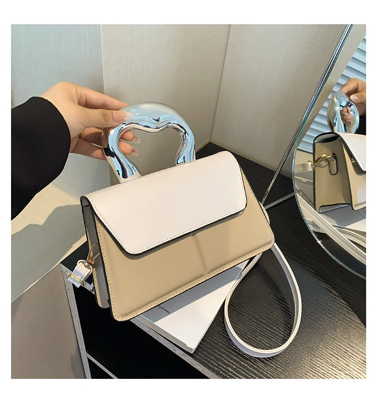 حقيبة مربعة بألوان متعددة للسيدات لعام 2025، محفظة كروس من الجلد الطبيعي متعددة الاتجاهات، حقيبة كتف صغيرة أنيقة عتيقة للمواعدة غير الرسمية #6