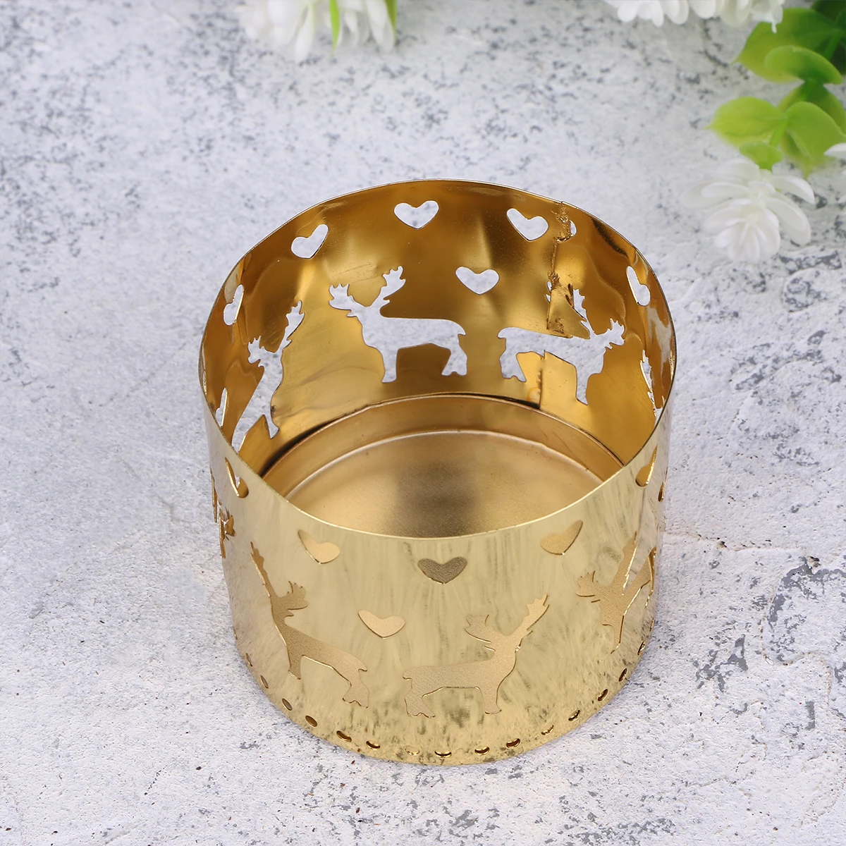 คริสต์มาส Vintage C lest Tealight St Decor วัสดุพรีเมี่ยม Hollow Design ของขวัญแต่งงานหน้าแรก
