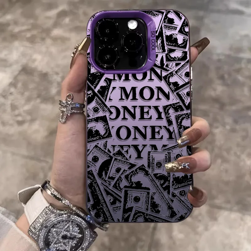 Nueva funda de teléfono con dibujo de garabatos a la moda para iPhone 14 15 Plus 11 12 13 ProMax X XR XS Max iPhone7/8Plus, funda de silicona