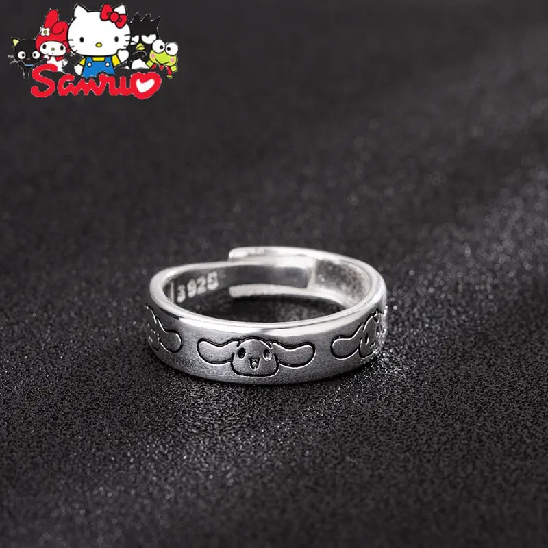 Sanrio Cinnamoroll Originele Ring Leuke Patroon Anime Hoofdpersoon Opening Kan Worden Aangepast Om Cadeau Aan Vriendin Sieraden