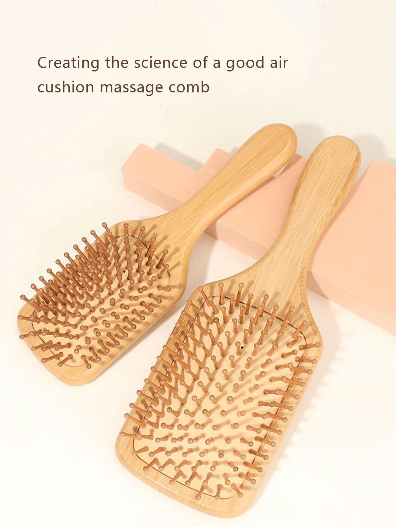 1pc Natural Wooden Hair Comb Hair Loss Scalp Massage Hair Brush Hair Care Healthy Bamboo Special for Real Hair Wigsboo Comb