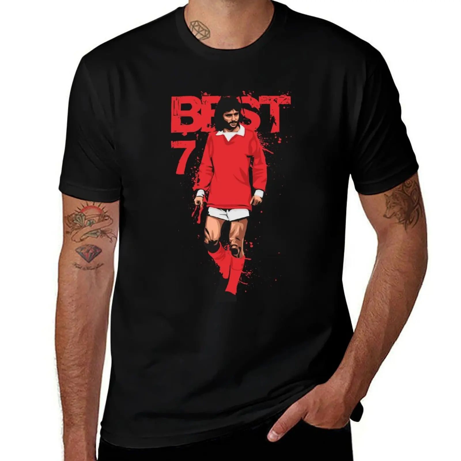 George Best T-Shirt Fashion Casual Short Sleeve T-Shirt