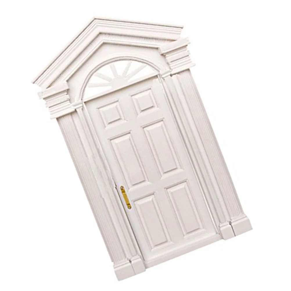 Miniture House Furniture Furnituren Open Door Game White Wooden