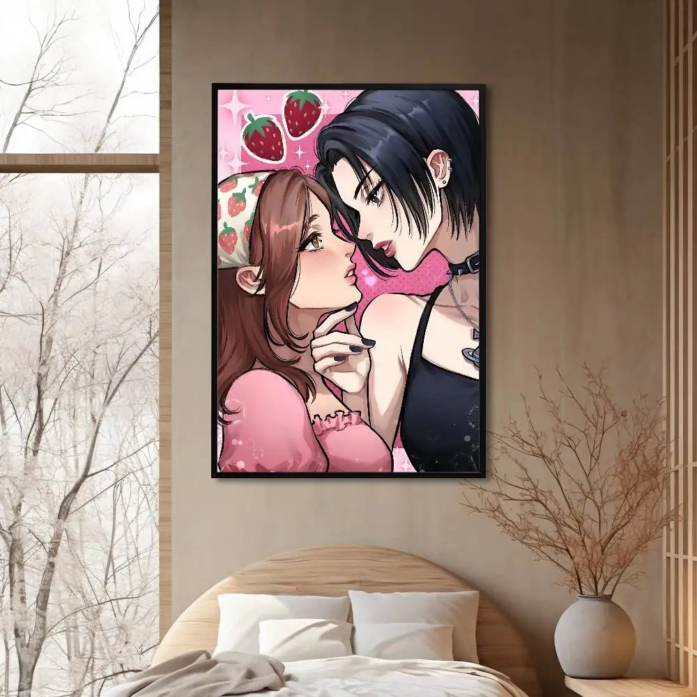 N-Nana And H-Hachis Trendy INS Style Poster Sticker Fashion Aesthetic Art Print for Dorm Home Wall Decoration