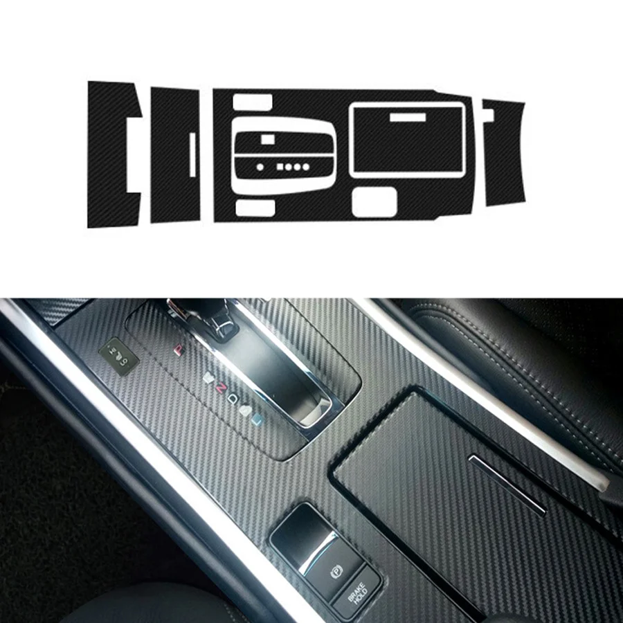 

For Honda Accord 2014-2017 3D Carbon fiber Look Gear Shift Box Panel Cover Stickers