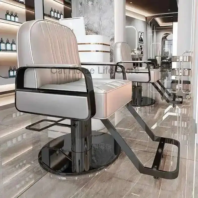 كراسي عتيقة كرسي باديكير احترافي آلات الحلاق مكياج مريح تصفيف الشعر الأحمر رمش وشم دوار قابل للتعديل #3