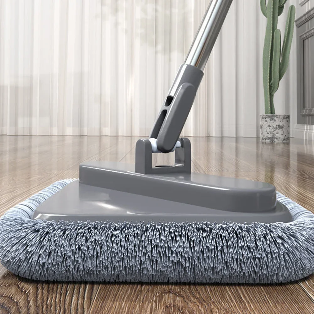 Practical Floor Cleaning Mop with Bucket Window Wiper Hand-Free 360 Rotatable Adjustable for Automatic Door Corner