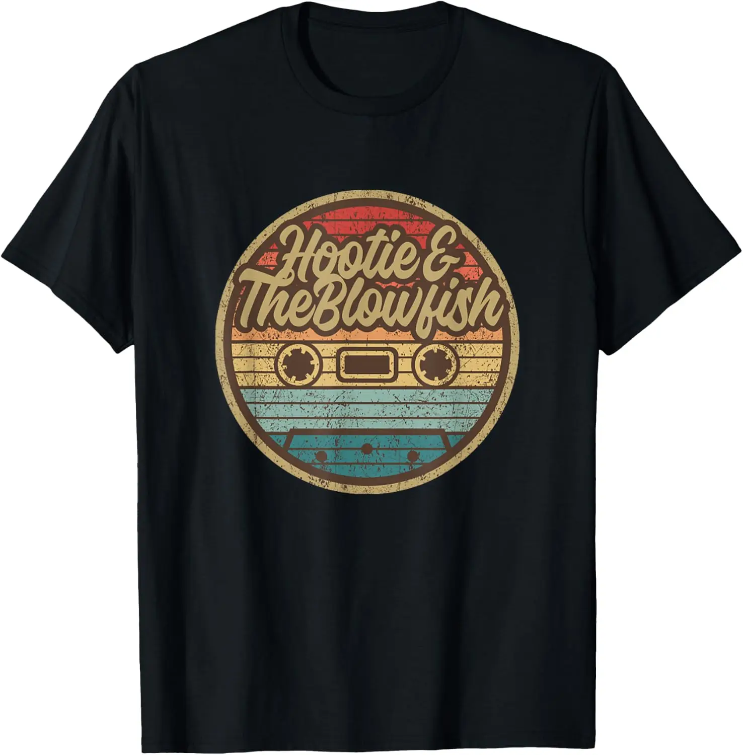 Vintage Hootiie And The Blow Retro Cassette Musician T-Shirt Unisex Fashion Printed T‑Shirt for Men Women, 100% Cotton Crew Neck Soft Lightweight Anti‑Pilling Tees,fashion printed t‑shirt, unisex graphic tee, , casual gift t‑shirt