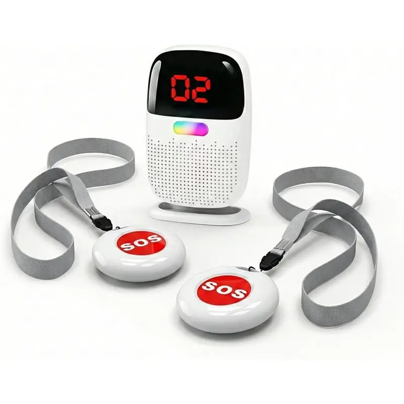 

Перезаряжаемый беспроводной пейджер JABS для пожилых людей, система оповещения с радиусом действия 1640 футов, без ежемесячной платы.