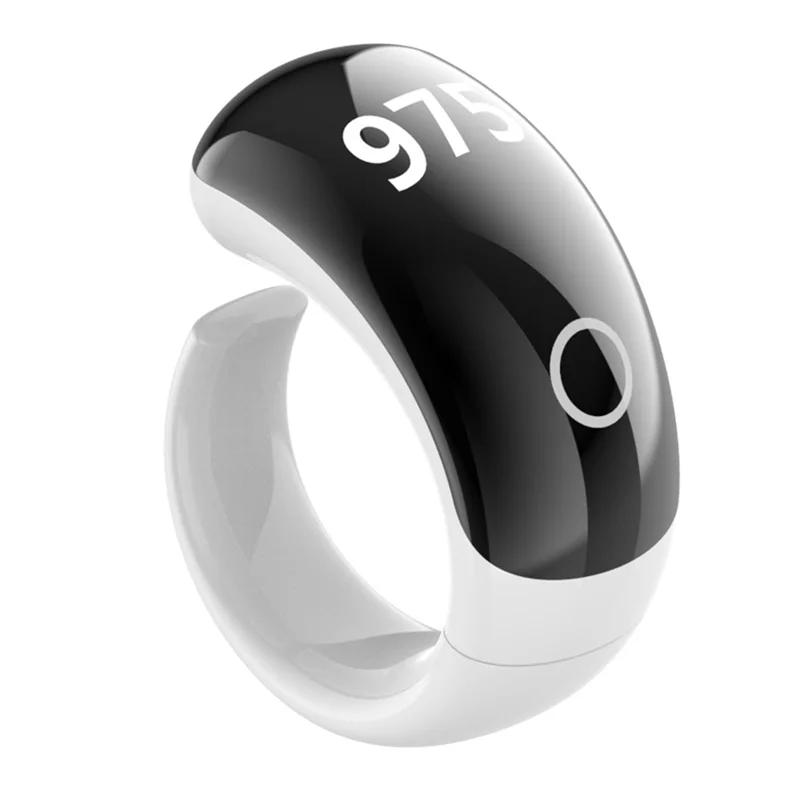 NUOVI anelli di conteggio digitali intelligenti Controllo app Tasbih Fede Zikr Anelli per pratiche spirituali e preghiera quotidiana Bianco