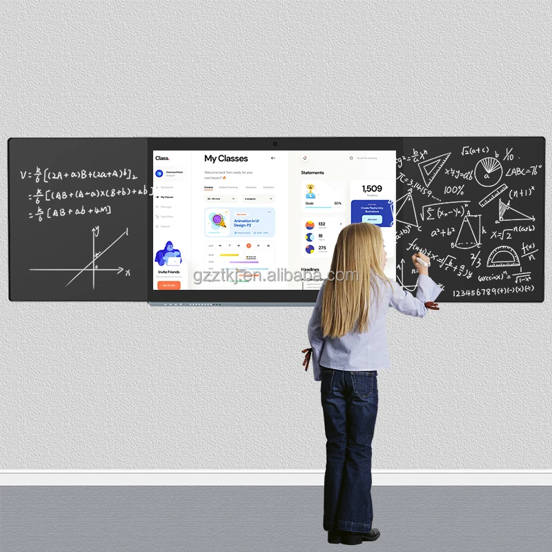 

75 Inch All in One Touch Screen Tv Smart Teaching E-Blackboard Lcd Nano Smart Blackboard