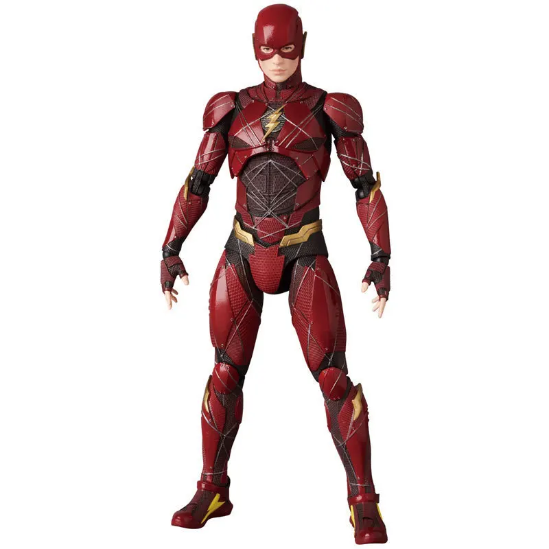 New Hot Toys 16cm Doll Model Marvel The Avengers Anime Figures MAF 058 The Flash Man Car Decoration SHF Figurines Fans Gifts