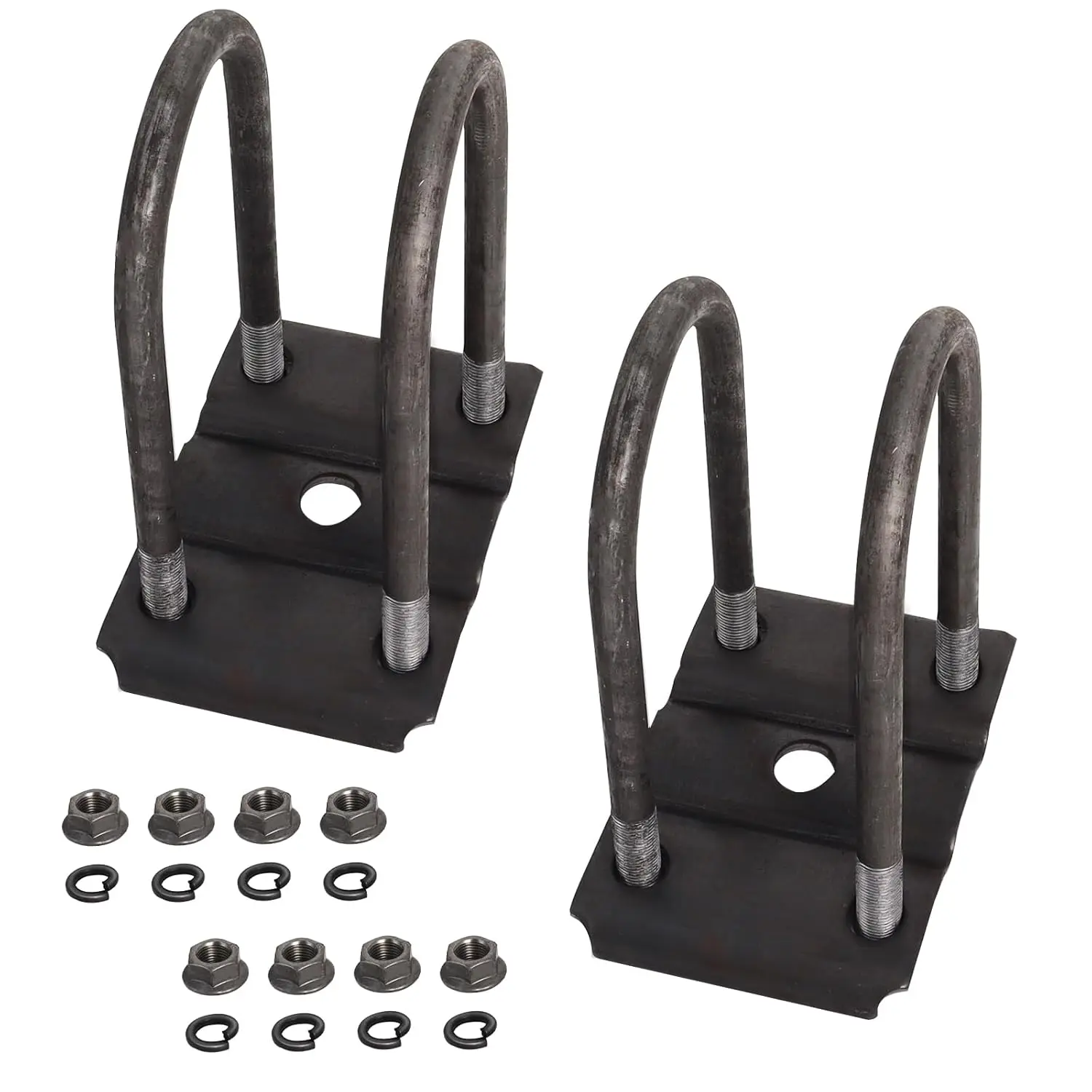 

Trailer U Bolt Kit for 5200-7000lbs 3" Round Axle, 7" Long, 1/2" Diameter, 2" Thread Pitch