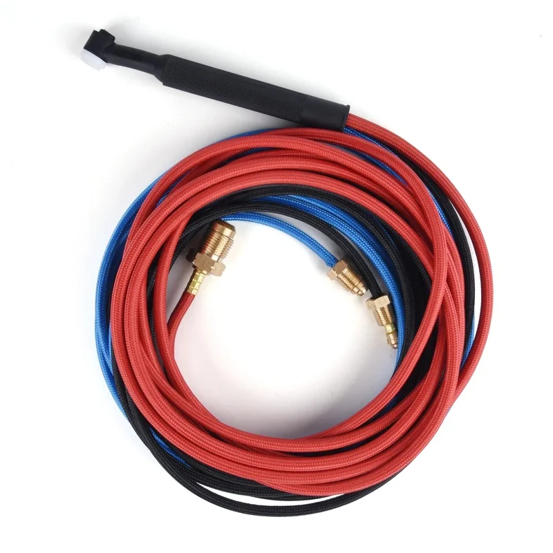250A Water Cooled TIG Welding Torch 4M/13.12ft Rubber Hose with 7/8