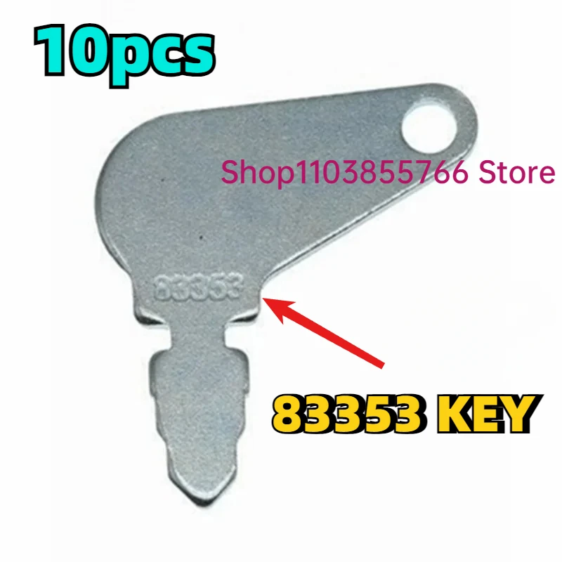 10PCS  83353 Keys For Kubota Construction Ignition/Heavy Equipment Key Set