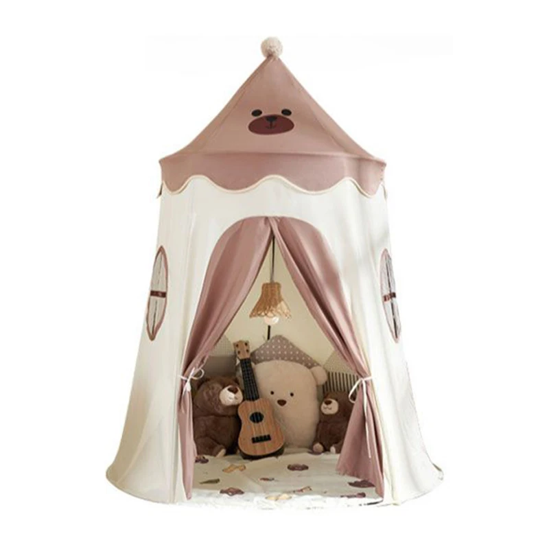 

Indoor Children Pop Up Foldable Tent Princess Castle Play Tent for Girls Children Game House Set Outdoor Camping Toys Kid Girl