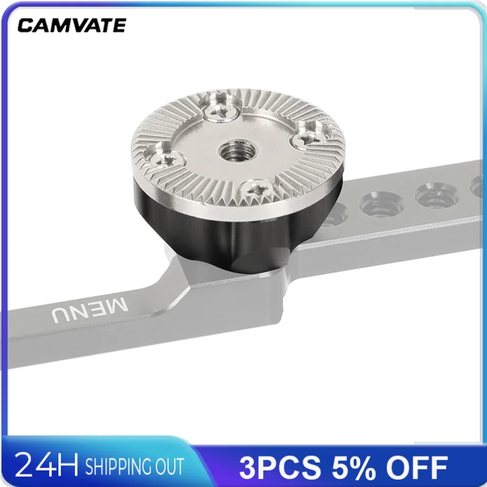 

CAMVATE Standard ARRI Rosette Mount M6 Female с крепежным винтом 3/8-16 и установочными штифтами ARRI для DSLR-камеры
