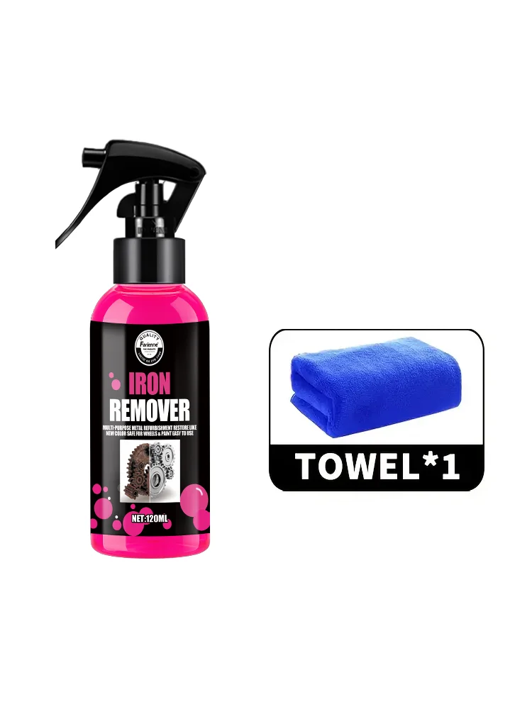 Universele roestverwijderaar spray 1PC- 120ML, snelwerkende ijzeroxidatie-eliminator, herstelt de glans, veilig op diverse oppervlakken - afbeelding 2