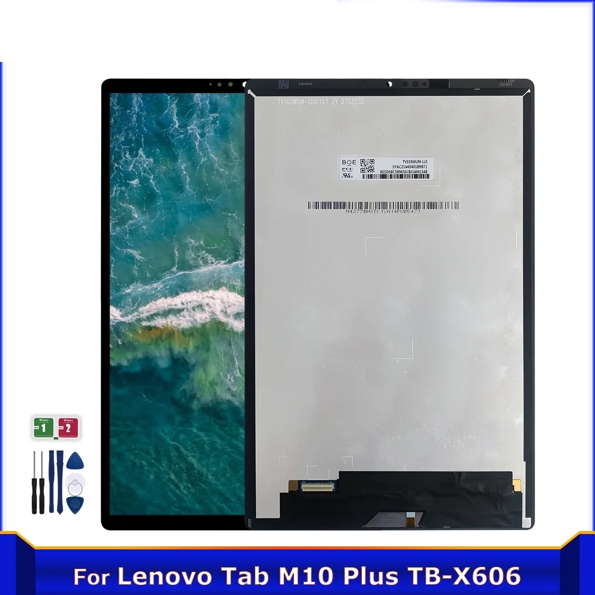 New New For Lenovo Tab M10 Plus TB-X606F TB-X606X TB-X606 X606 LCD Display Touch Screen Digitizer Assembly Replacement Repair