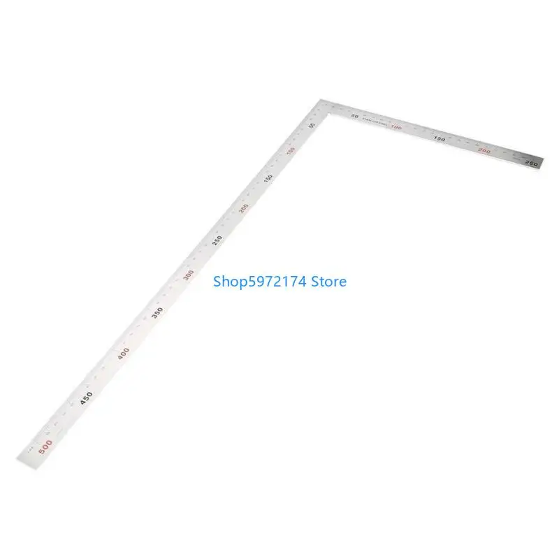 Y3NB Stainless Measuring Ruler Layout Template Tool L Right Angles Ruler for Carpenter Engineer Framing Square Ruler