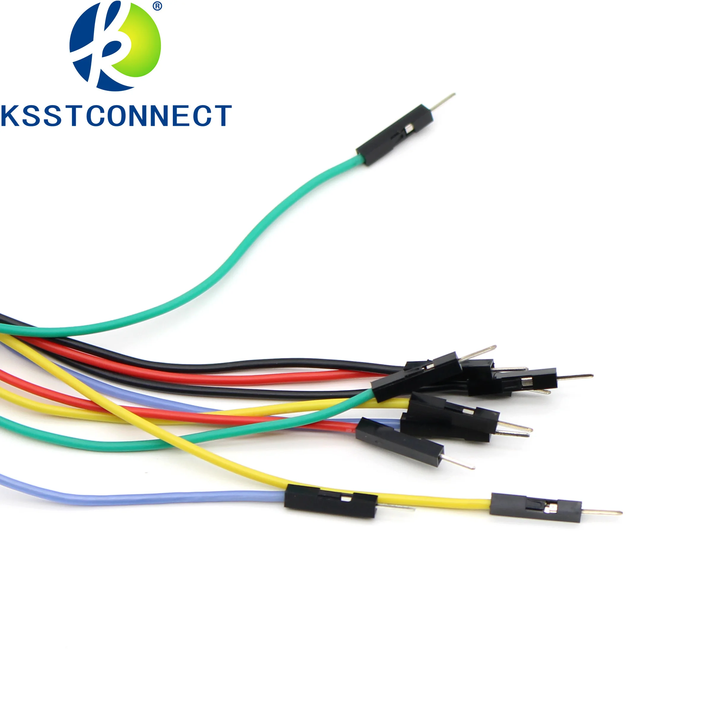 Imagem -04 - Cabo Jumper de Silicone Dupont para Osciloscópio Breadboard Fio 26awg Kit de Teste Eletrônico Faça Você Mesmo Masculino e Feminino para Plugue Banana Empilhável