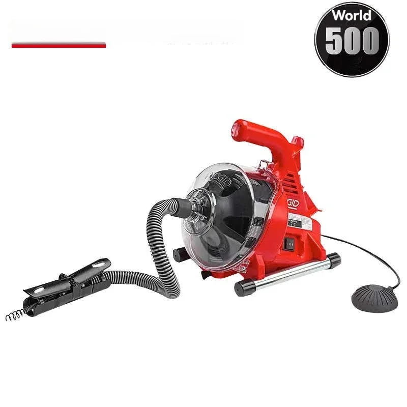 120W 220V Electric Sewer Pipe Dredging Machine Automatic Toilet Kitchen 19-28MM Pipe Cleaning Machine Pipe Dredger Cleaner