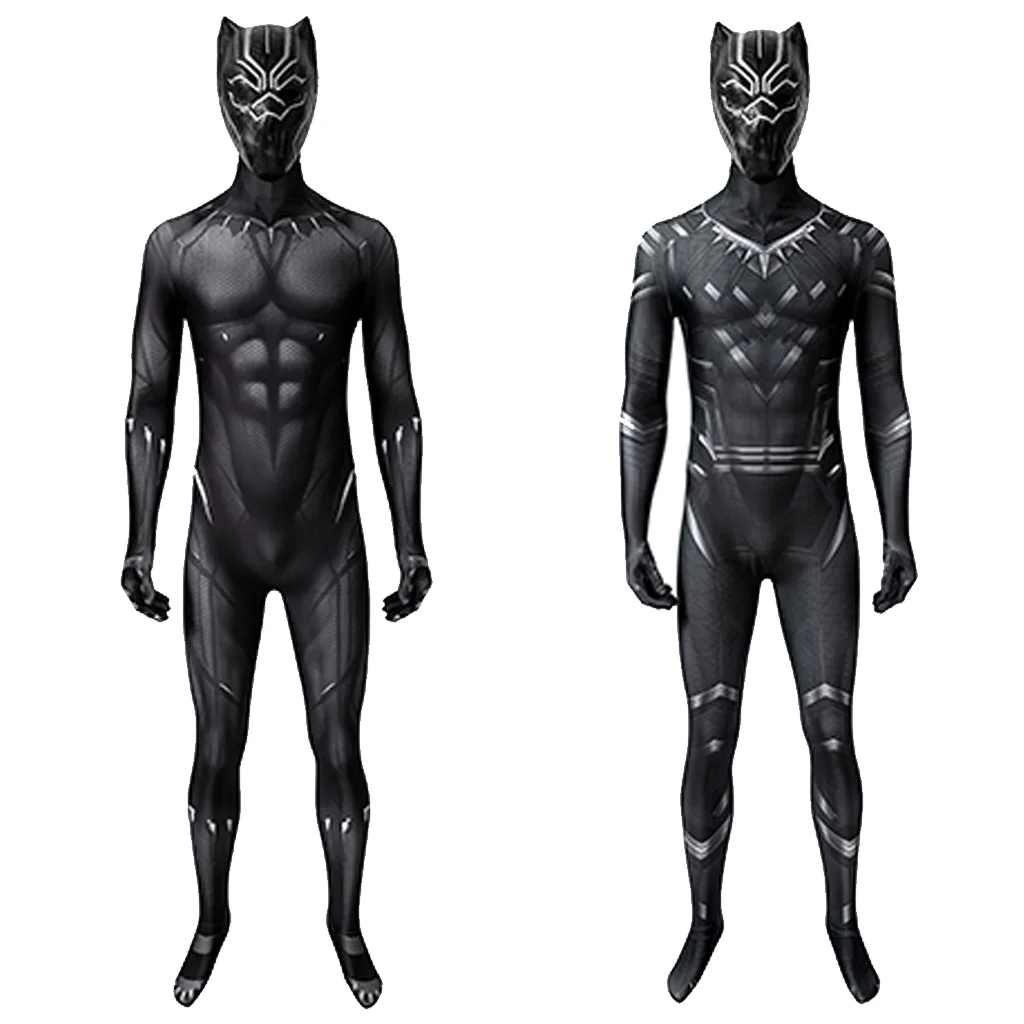 Костюм для косплея «Кино Пантера» Чадвик, комбинезон для косплея, боди с 3D принтом, костюм зентай, костюм на Хэллоуин, костюм для вечеринки, мужской подарок