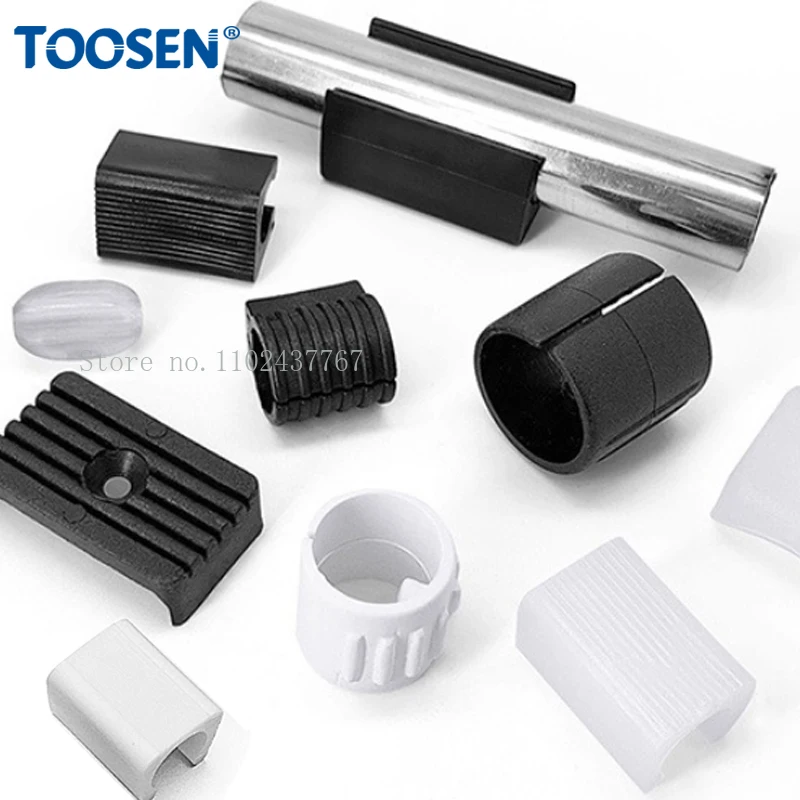 

Прочный полипропиленовый пластик U-образный коврик для ног стула, черные/белые нескользящие колпачки для трубок, анти-передний наклонный демпфер, мебельные ножки, защитные накладки на пол