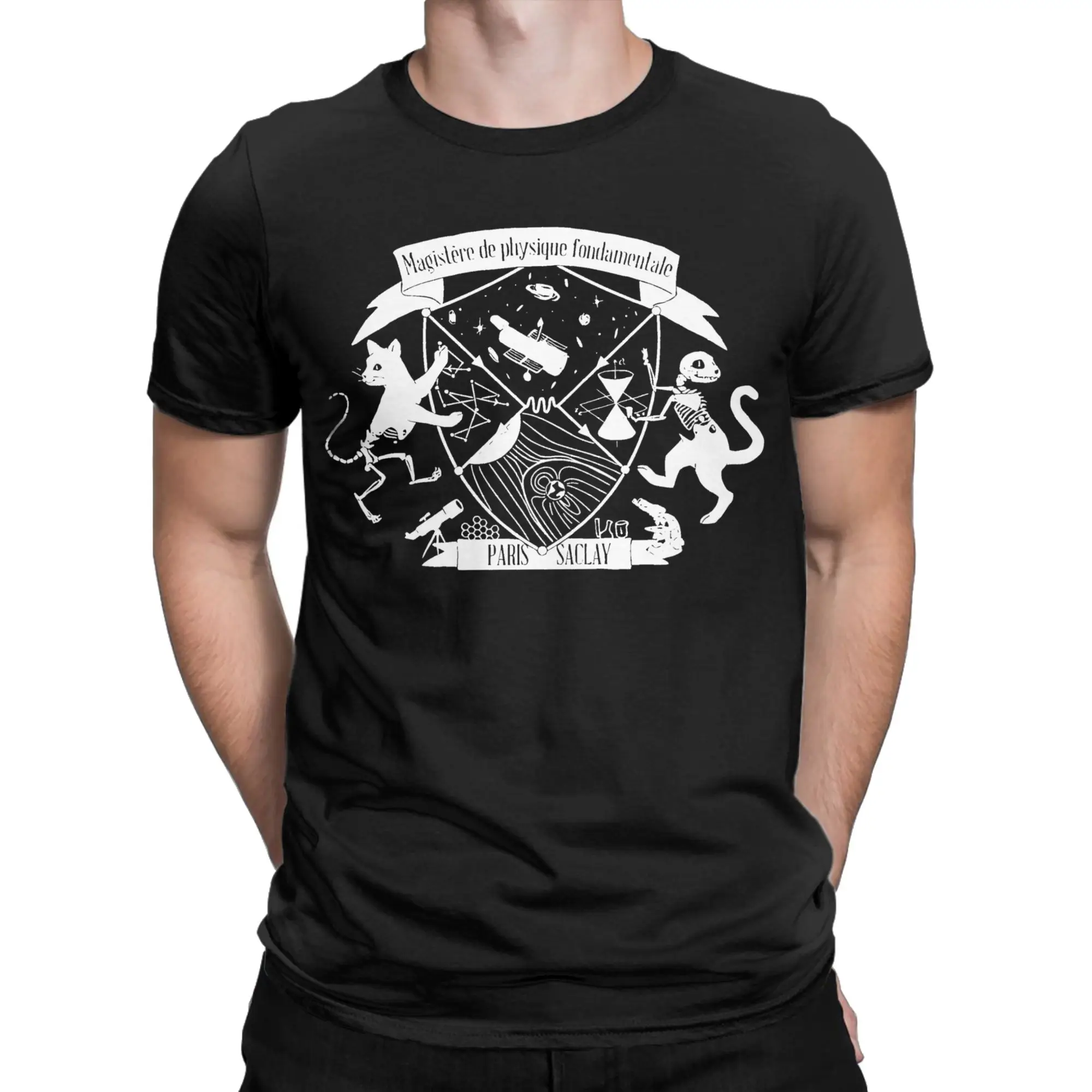Men Women's Schrodinger Theoretical Physics T Shirt Hip Hop Animal Cotton Clothing Round Neck Tee Shirt Plus Size T-Shirts