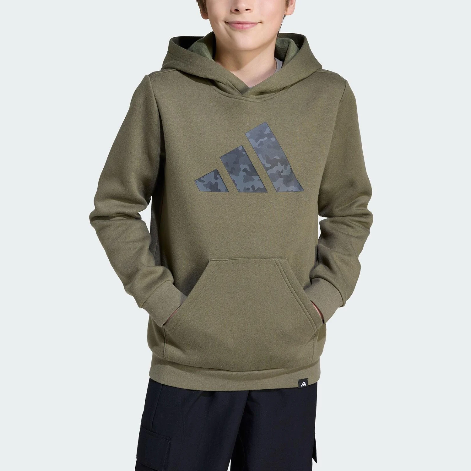 Sudadera deportiva retro de forro polar para niños Adidas J CAMO HD original JV5127