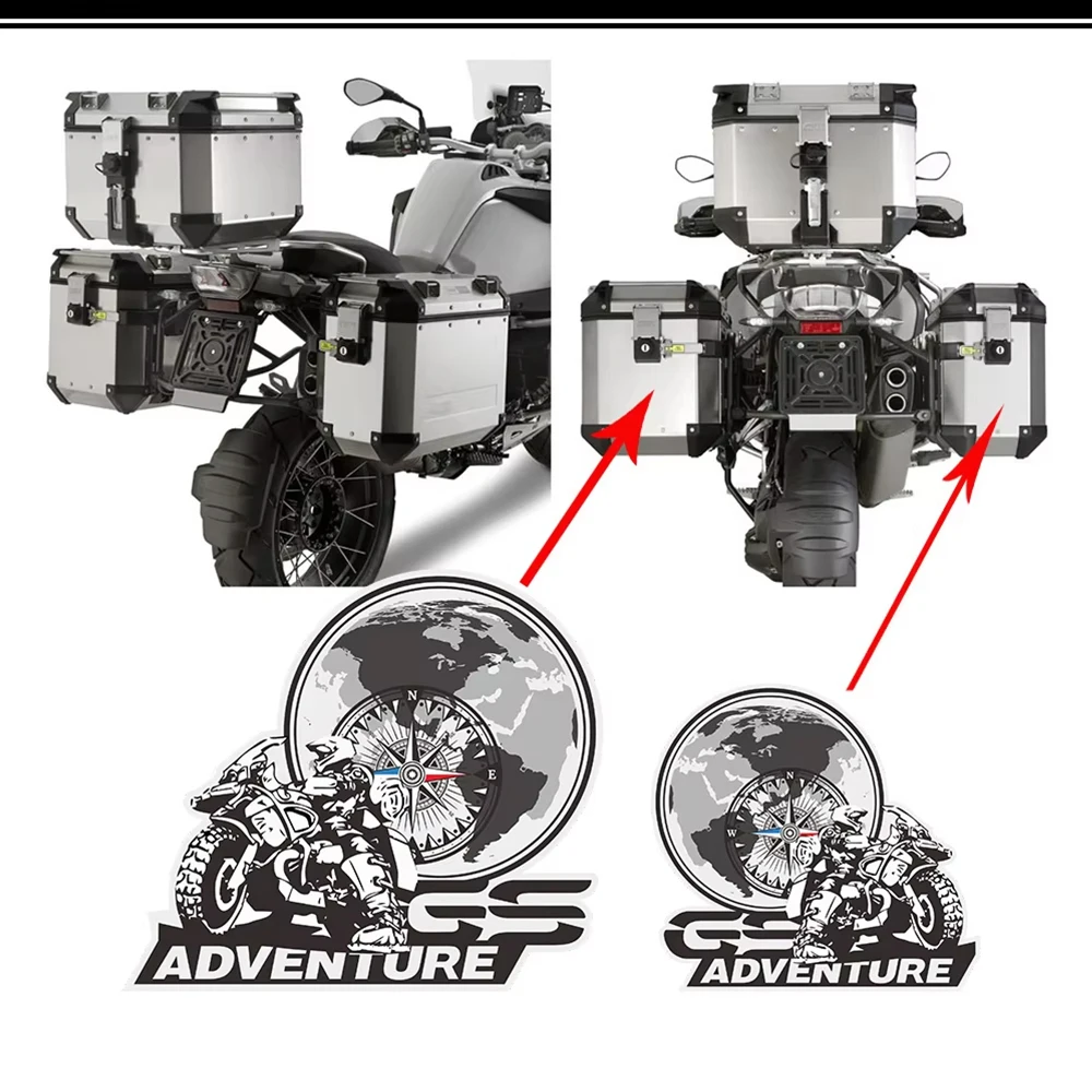 

Trunk Luggage For BMW R1250GS R1200gs F850gs F800gs F750gs F650GS R1100GS GS GSA HP Adventure Aluminium Cases Topcase Stickers