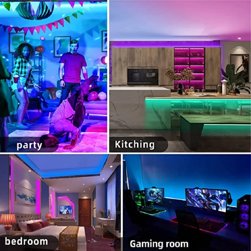 Led Strip Infrarood Rgb Neon Light DC5V Usb Room Decor SMD5050 Tape Voor Screen Tv Backlight Color Led Strip Lights1m 2M 3M 4M 5M