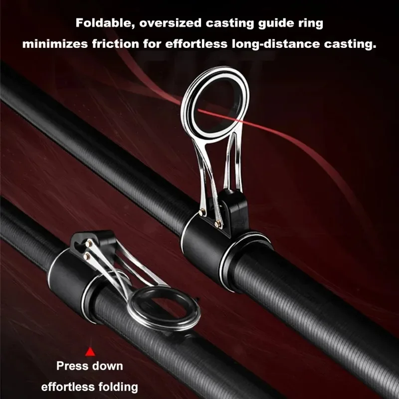 1PCS Stainless Steel Fishing Guide Set 16.2mm Tube & 23.2mm Ceramic Rings for Rod Repair Long Cast Saltwater DIY Kit