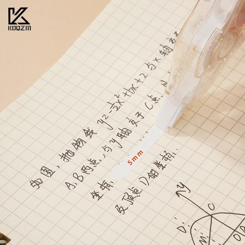 Simple Transparent Correction Tape Cute Portable Student Office Correction Tape Stationery