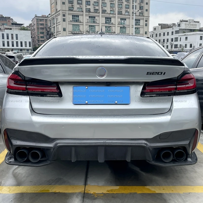 For BMW 5 Series G30 F90 M5 2018-2022 Spoiler ABS Material PRO Style Rear Trunk Lip Spoiler Wing Body Kit Accessories